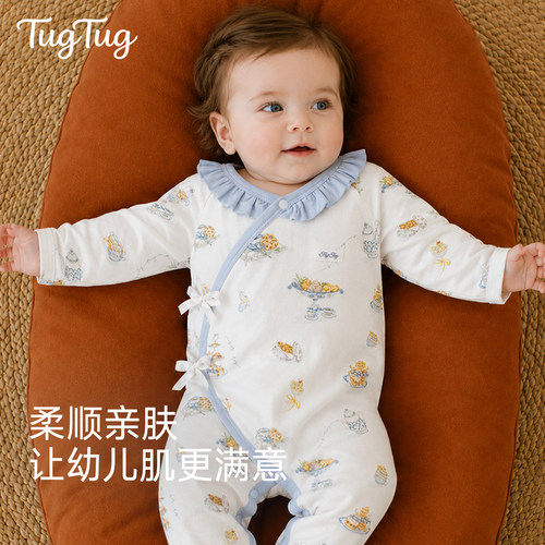 TugTug婴儿衣服秋外穿连身衣