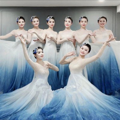 古典舞蹈服幻海望月长裙飘