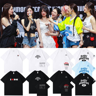 BABYMONSTER2025演唱会HelloMonsters日本场周边同款衣服短袖T恤