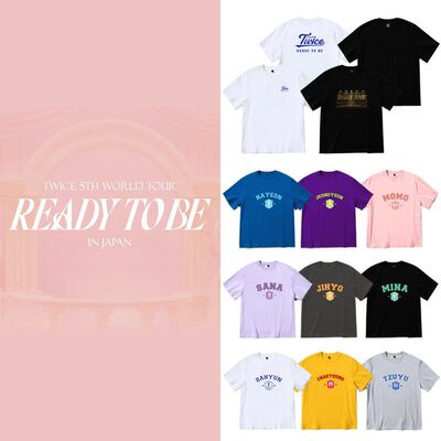 twice五巡READY TO BE演唱会周边应援同款衣服宽松印花短袖体t恤
