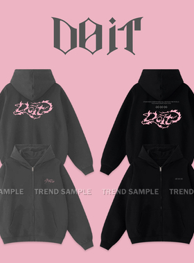 StrayKids快闪DO IT周边同款拉链连帽卫衣男女秋冬宽松开衫外套