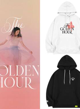 李知恩IU The Golden Hour演唱会周边应援同款卫衣加绒薄款连帽衫