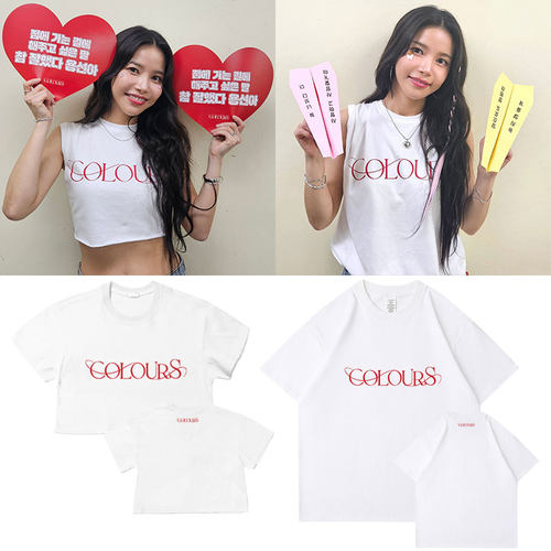 MAMAMOO金容仙COLOURS演唱会周边同款短袖T恤宽松印花打底上衣服