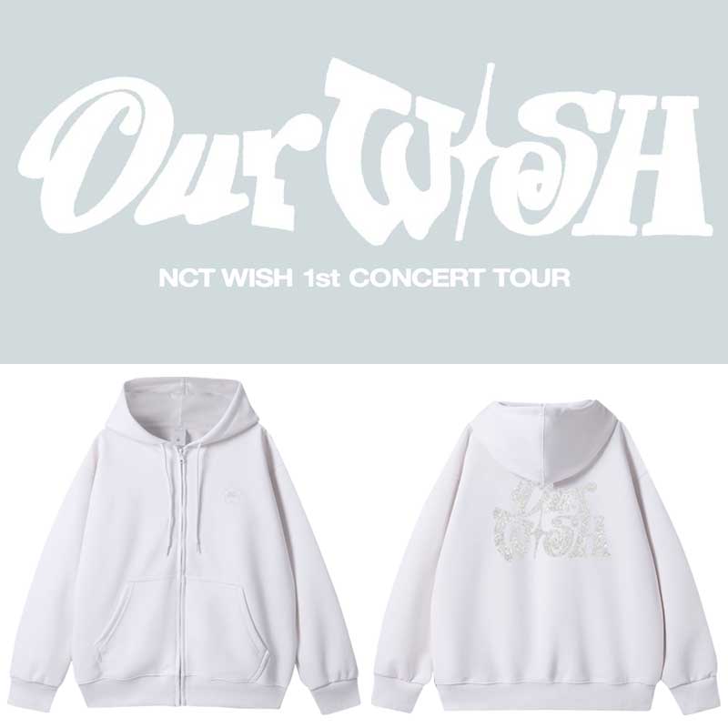 NCT WISH演唱会IntoTheWish OurWish周边同款卫衣服拉链开衫外套