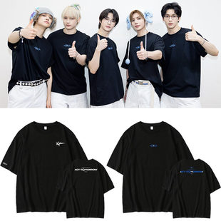 TXT台北演唱会ACT TOMORROW同款宽松短袖T恤纯棉应援圆领上衣服