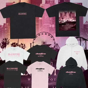 BLACKPINK粉墨周边2025回归演唱会应援服短袖T恤宽松纯棉衣服上衣