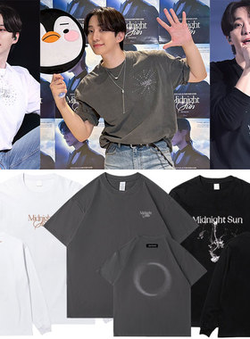 2PM李俊昊2025FM演唱会MidnightSun周边同款衣服纯棉短长袖T体恤