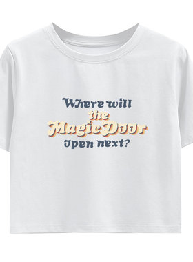 防弹少年团dynamite短款T恤 卡通人物印花 跨境潮流韩版露脐上衣