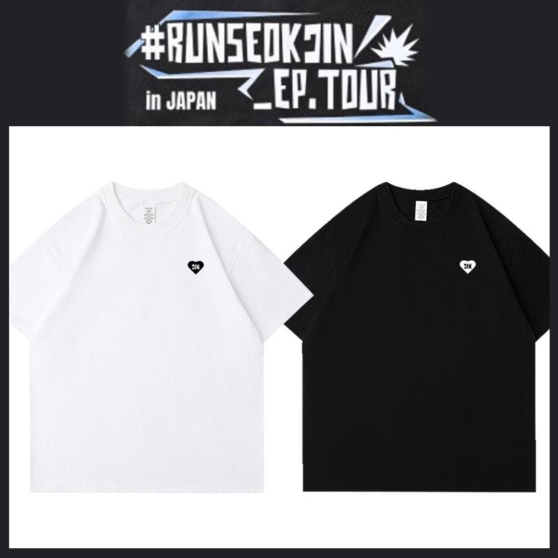 2025金硕珍JIN日巡演唱会周边衣短袖T恤纯棉宽松印花上衣