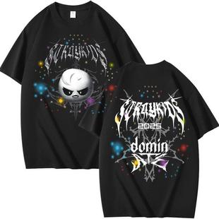 短袖 Dominate周边组合周边印花夏季 T恤纯棉宽松 Kids 欧洲站Stray