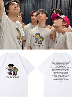 NCT李马克MARK The Firstfruit周边郑在玹金廷祐同款衣服短袖T恤