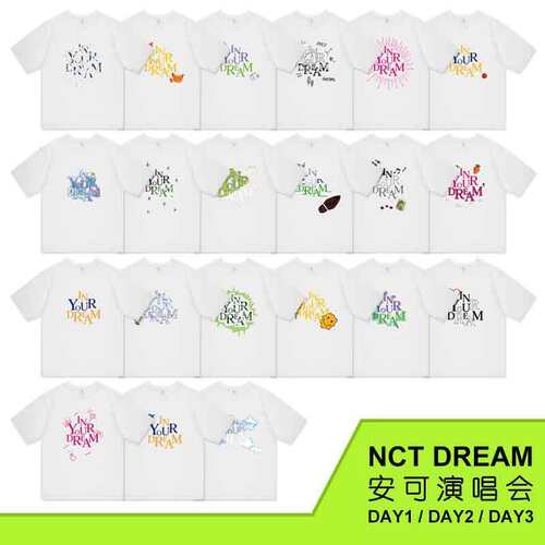 NCT DREAM安可演唱会THE DREAM SHOW2周边同款短袖T恤宽松衣服