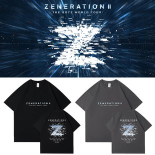 短袖 THE BOYZ世巡演唱会ZENERATION Ⅱ周边同款 上衣 T恤衣服打底衫