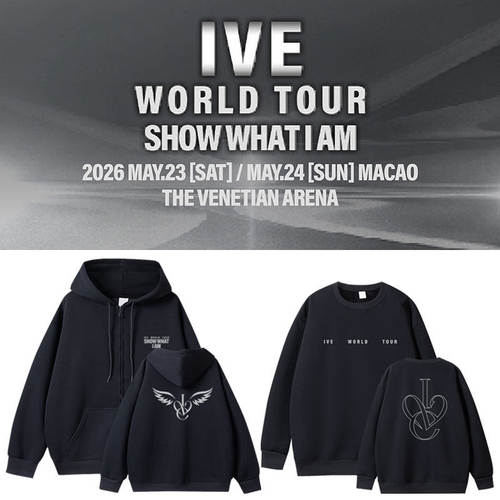 IVE2026演唱会ShowWhatIAM澳门场周边同款卫衣服拉链开衫外套男女