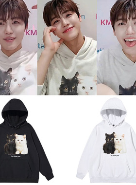 NCT127DREAM罗渽民同款2023春秋冬连帽衫宽松套头加绒男女卫衣服