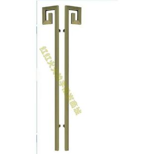 玻璃门拉手彷青古铜方管木门把手不锈钢现代KTV包厢大门欧式把手