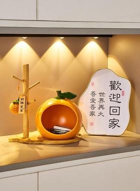 入户门口放钥匙收纳摆件陶瓷鞋柜装饰品玄关托盘搬家礼物乔迁新居