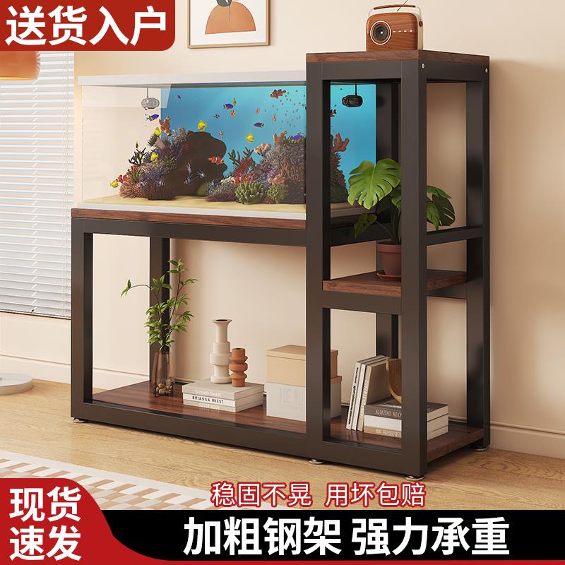鱼缸架子双层家用金属鱼缸放置柜专用底座水族箱承重支架鱼缸桌子