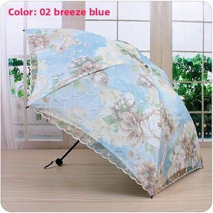 间隙损失!高端宏达超轻双层蕾丝乙烯基遮阳伞遮阳遮阳伞