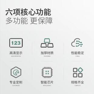 三相四线导轨电能表380V工厂工业电度表互感器轨道式 多功能电表