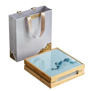 新款高档竹制福鼎白茶通用七子饼礼盒包装普洱茶盒空盒子收纳盒