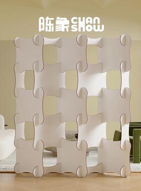 陈象艺术屏风办公室客厅隔间墙入户玄关遮挡可移动快闪店创意隔档