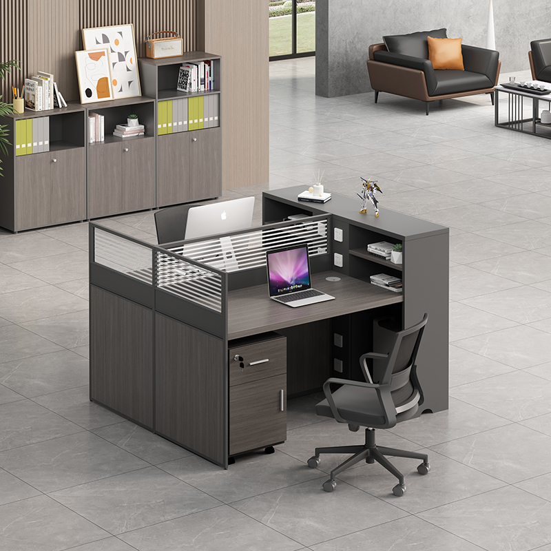 办公桌员工位屏风卡座四4人位六6人位财务职员办公室桌椅组合家具