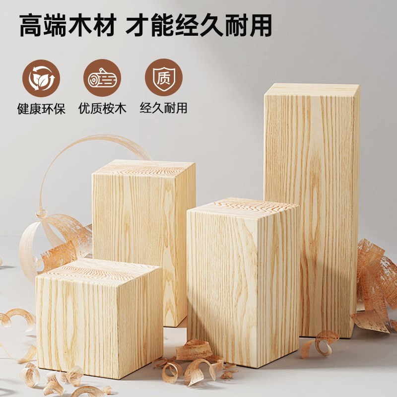 诺缇宝桌面猫窝胡桃木色实木猫床旋转猫沙发宠物床猫房子猫睡垫