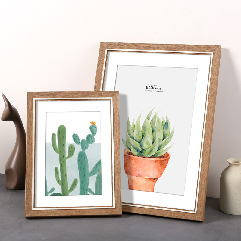 北欧画框挂墙装裱A3相框a4儿童照片16寸12摆台4K开8k海报20定制24