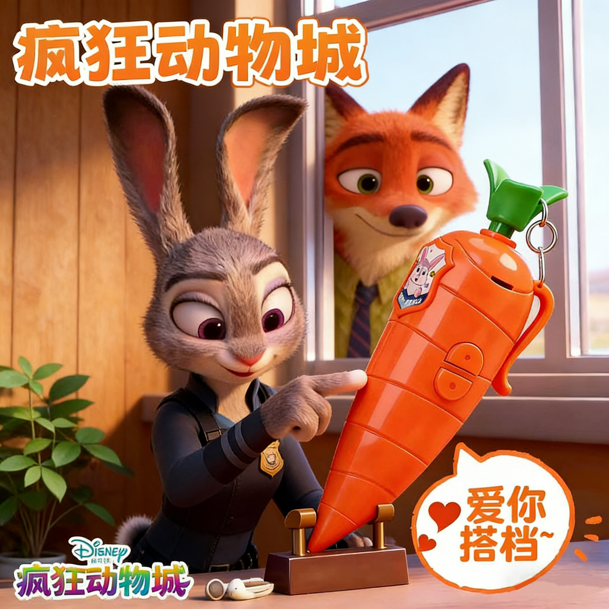 疯狂动物城萝卜录音笔迪士尼