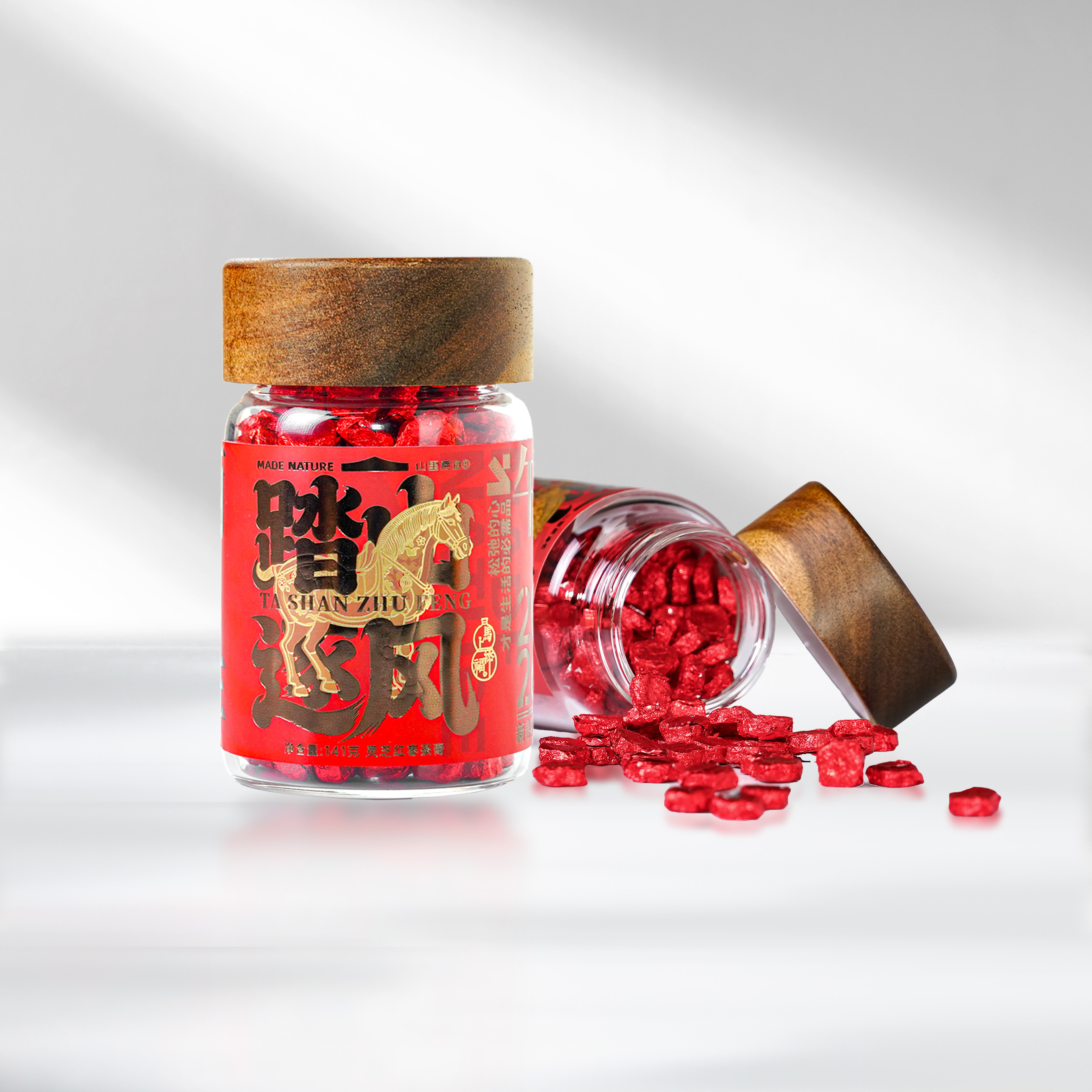 安然直播 山里质造踏山逐风  灵芝红枣茶膏 z
