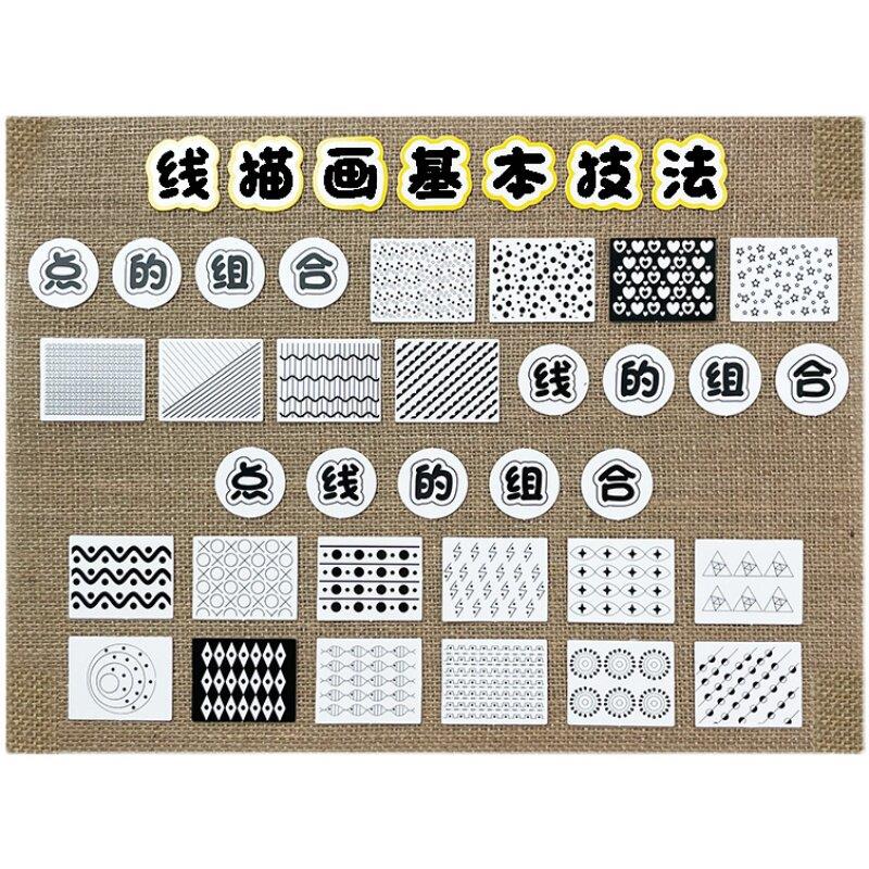 幼儿园环创装饰线描画小学主题墙面班级布置美工区域区角教室材料