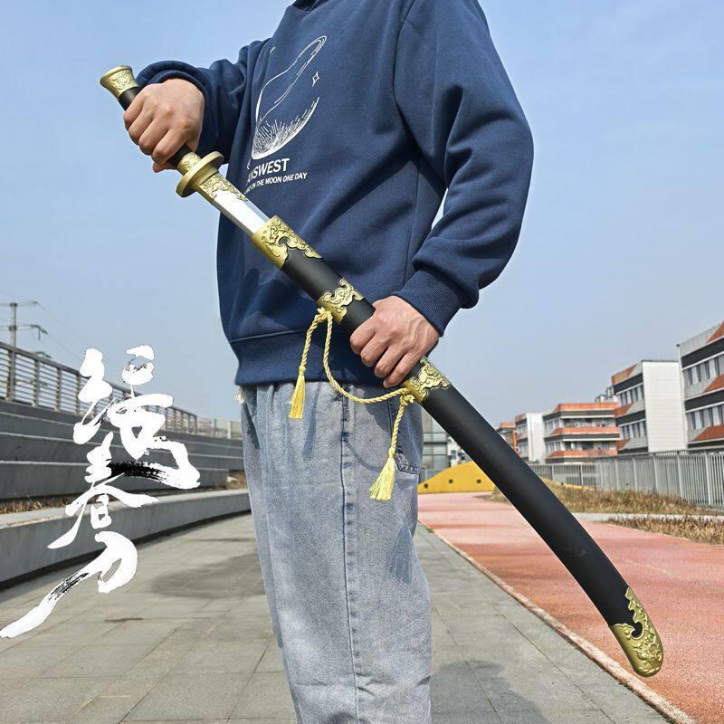 锦衣卫飞鱼服绣春刀cos道具龙泉汉剑软胶古代兵器男孩儿童玩具刀
