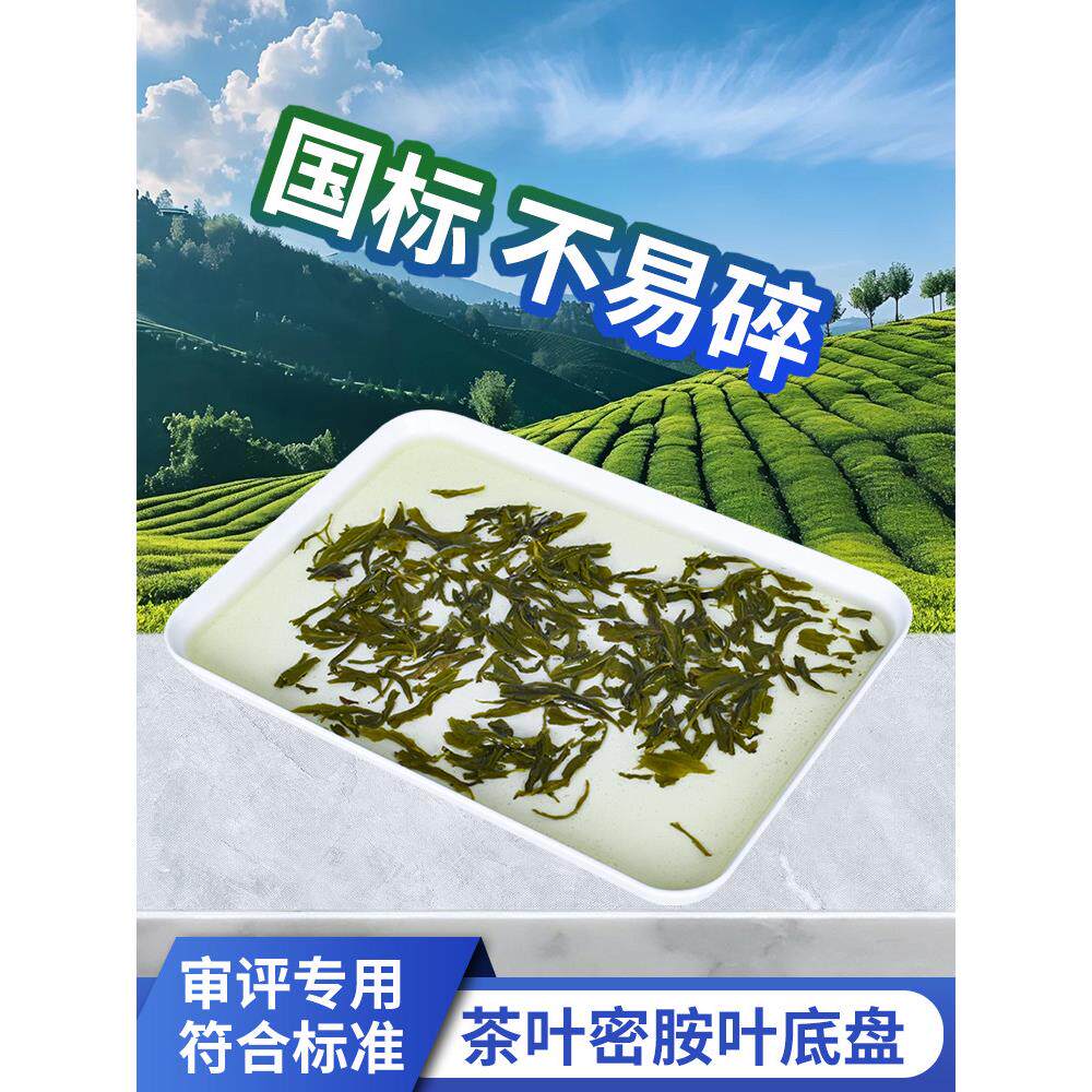 茶叶叶底盘白色评茶室样盘感官室评审用具茶样漂盘精制茶评审茶具