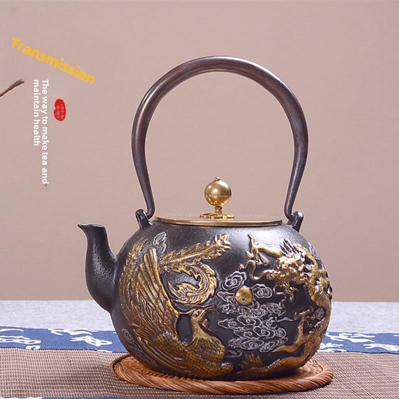 臻品| 日本铁壶煮茶壶无涂层电磁炉烧水壶防烫茶具家用简约煮茶器