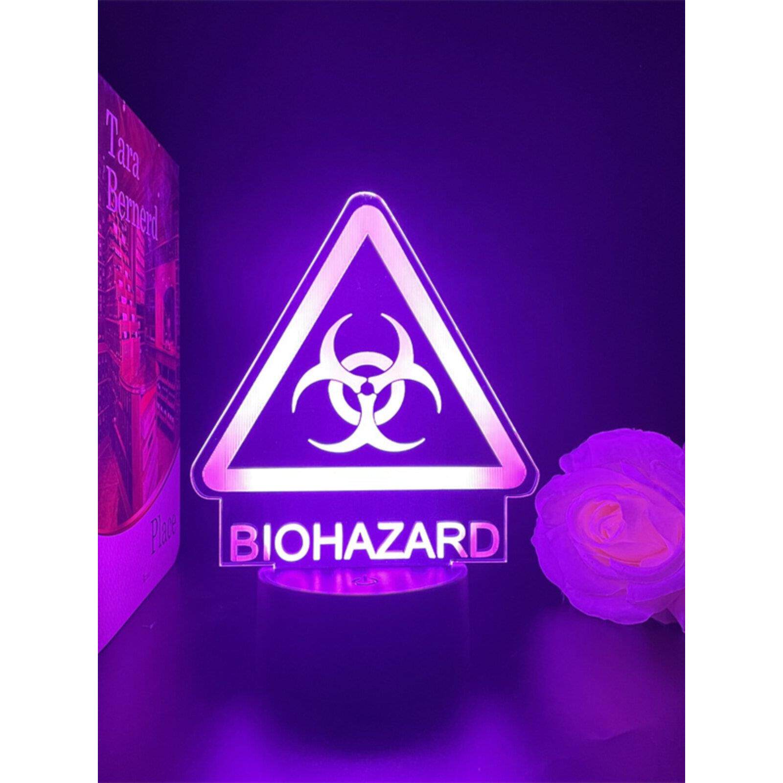 现货生化危机usb小夜灯游戏手办周边危险标志机箱led摆件景品礼物