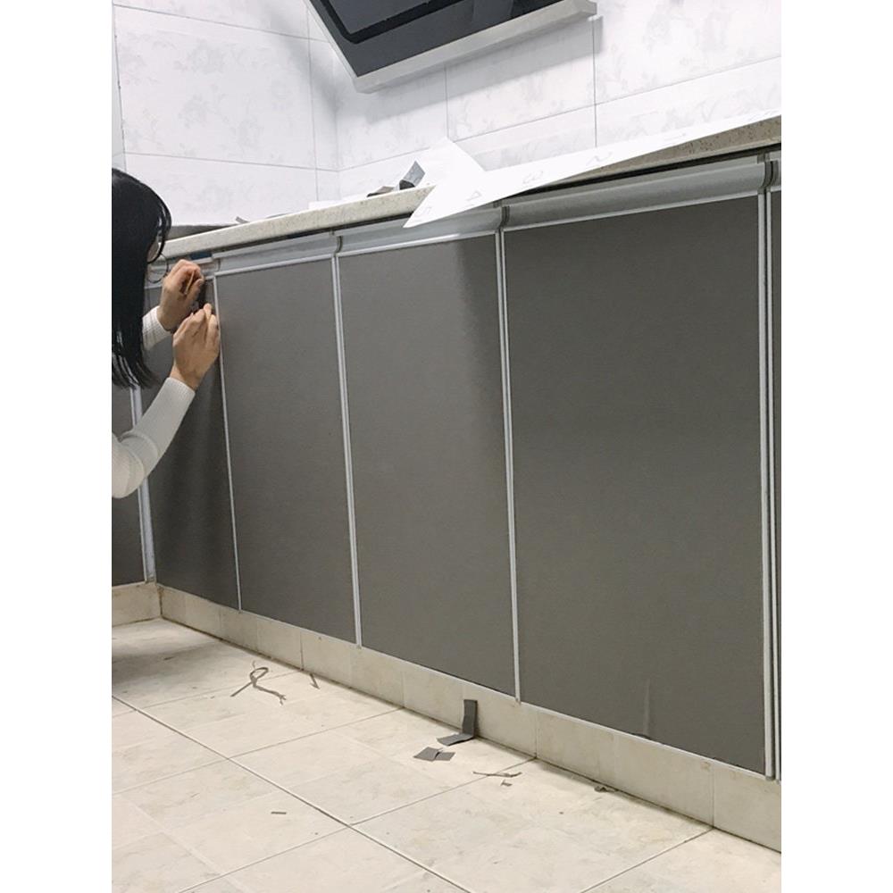 肤感北欧厨房厨柜橱柜门翻新贴纸防水壁纸家具衣柜子改色贴膜墙贴