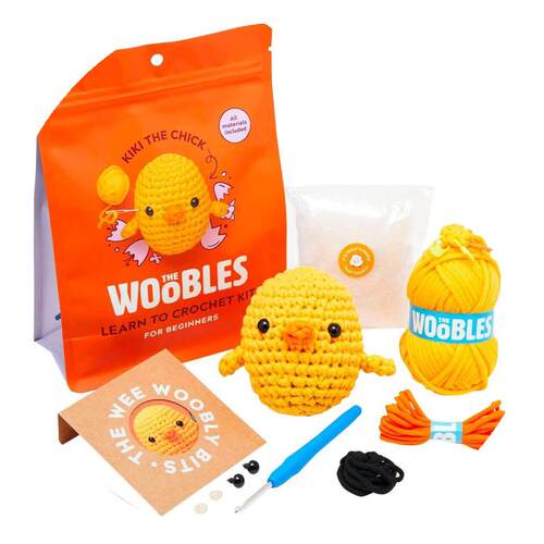 beginner crochet kit diy玩偶钩针材料包儿童手工编织毛线玩具