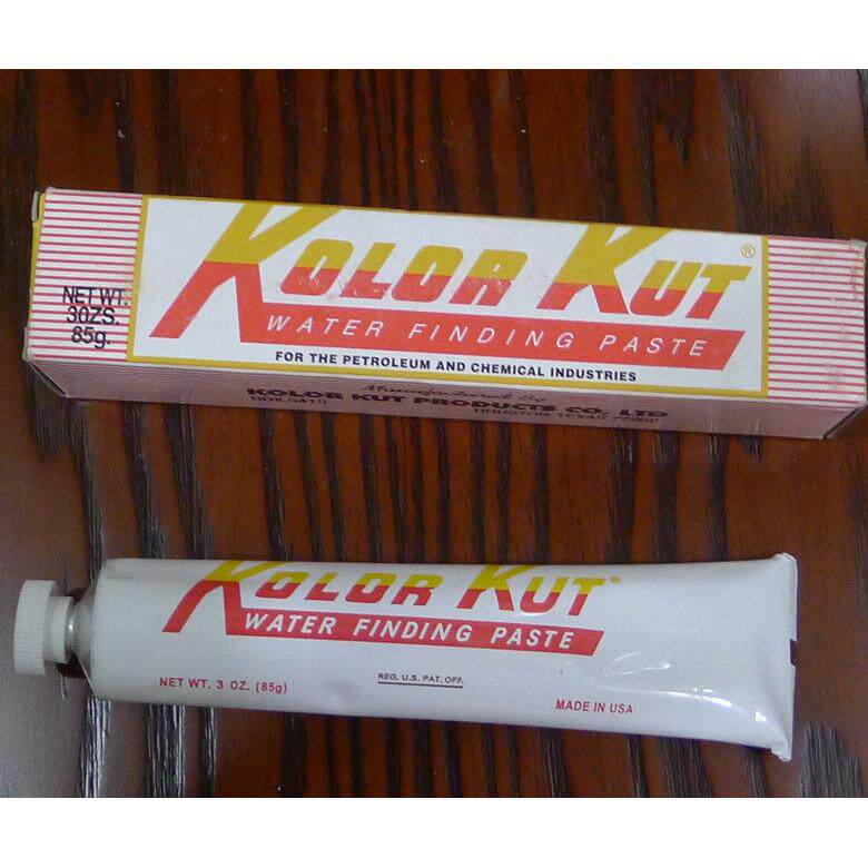 进口KOLORKUT加油站试水膏造船厂检测试油膏测量剂遇水变红色