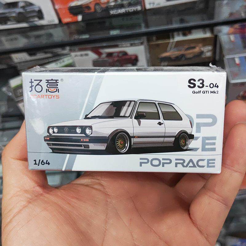 1:64高尔夫GTI Mk2原厂仿真合金汽车模型摆件收藏静态金属玩具车