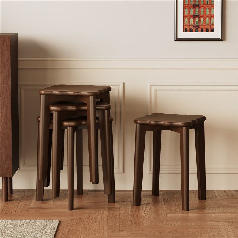 实木家用小板凳现代方凳叠放结实木凳餐桌椅子坐凳矮凳,住宅家具,矮凳,淘宝优惠券,粉丝福利购,淘宝优惠卷