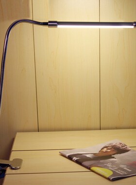 得利来led台灯夹子灯宿舍书桌灯床头灯护眼学习充电阅读灯夹灯