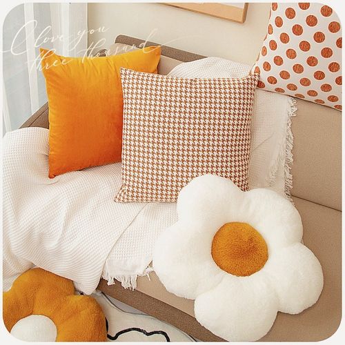 摩洛哥抱枕in风花朵靠枕床头拆太阳花沙发靠背垫风飘窗抱枕