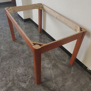 桌子脚架支撑架长方形木头底座架子支架托架实木桌腿桌脚桌架桌面