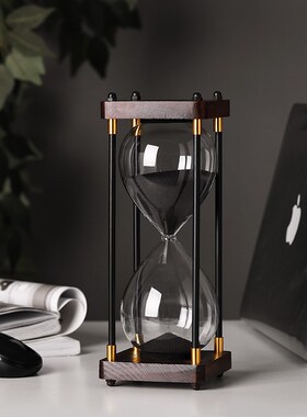 沙漏计时器儿童时间30半小时60分钟流沙瓶桌面装饰品轻奢家居摆件
