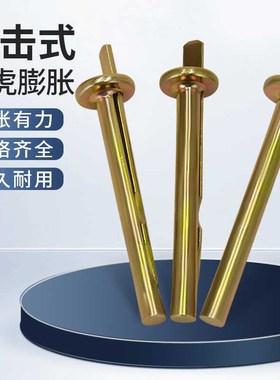 壁虎膨胀钉敲击插入式水泥墙吊顶快速打入*快速片拉爆螺丝