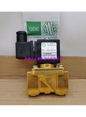 进口意大利ODE两通电磁先导阀21H9KB180开关阀 3/4 AC220v 现货