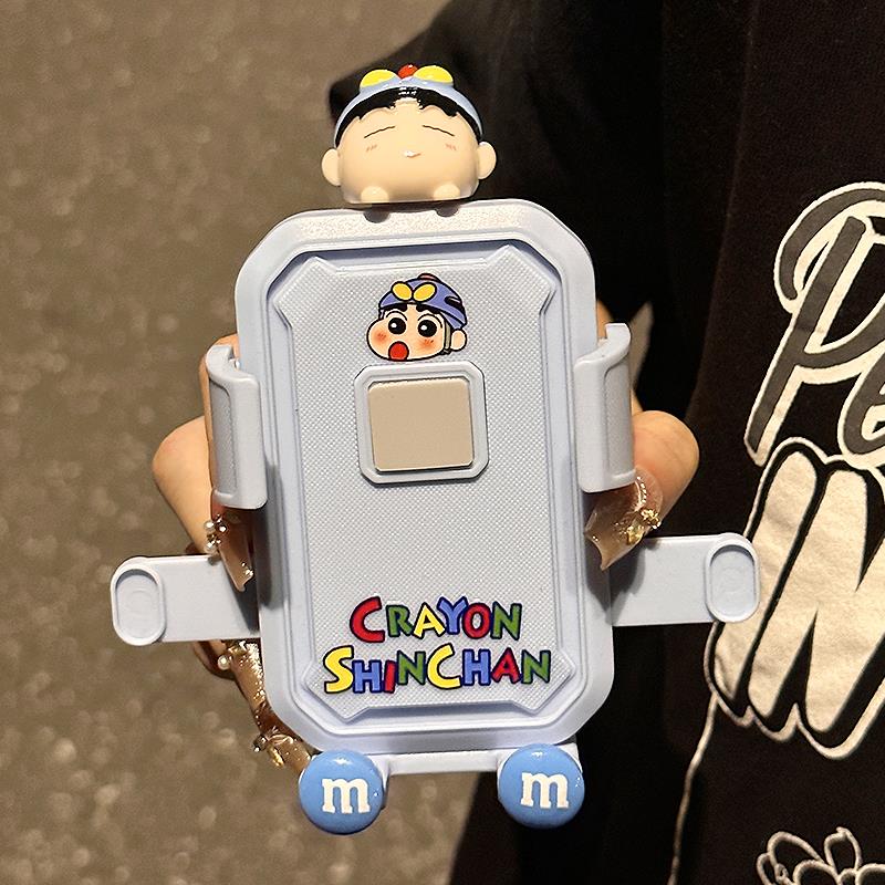 蜡笔小新电动车手机支架防抖摩托车导航架山地自行车户外骑行固定