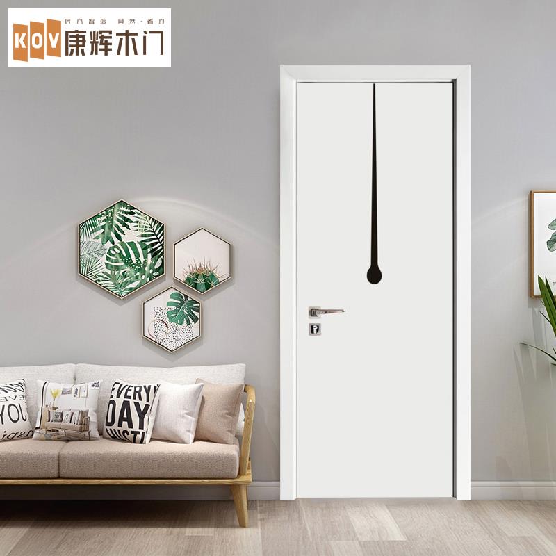 康辉木门室内门烤漆卧室门厨房卫生间玻璃推拉门 现代简约KH-1820