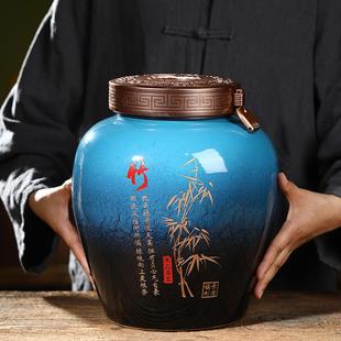景德镇陶瓷泡酒坛子10斤20斤30斤50斤家用密封酒壶泡酒缸酿酒坛